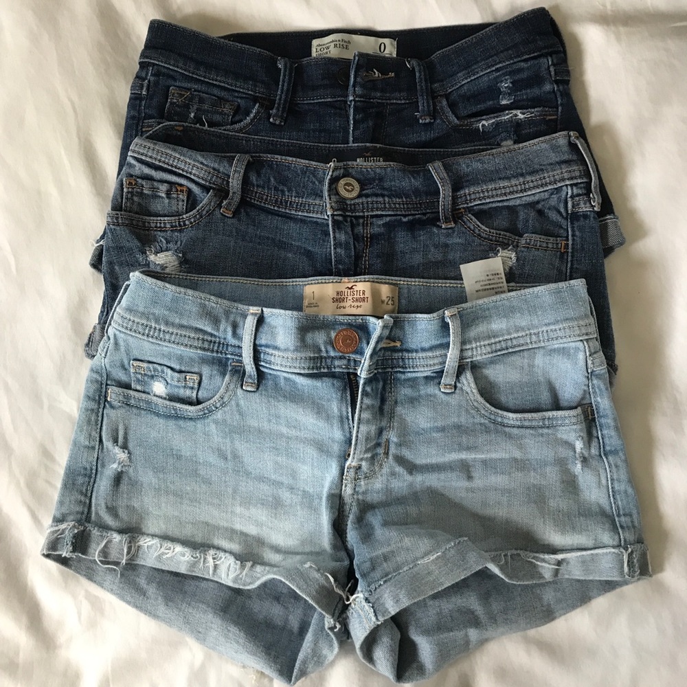Hollister & A&F shorts  ( 2 for $20 )